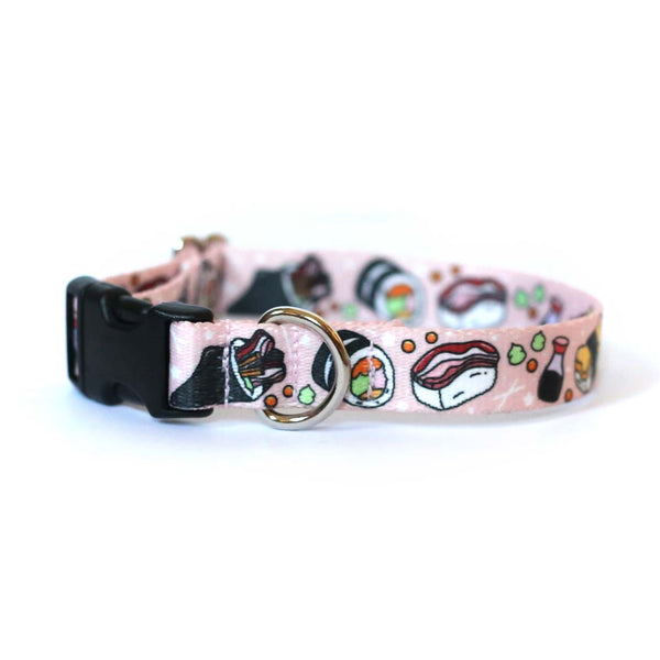 Sushi Pup Dog Collar - Clive and Bacon