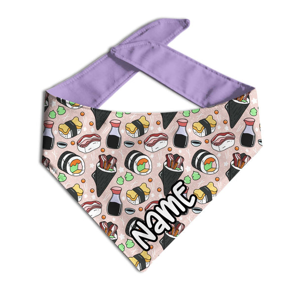 Sushi Pup Personalized Dog Bandana - Clive and Bacon