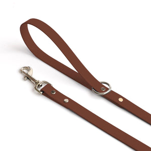 Tan Waterproof Dog Leash - Clive and Bacon