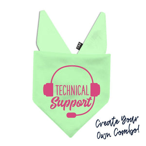 Technical Support Dog Bandana - Clive and Bacon