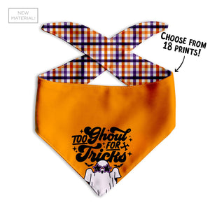 Too Ghoul for Tricks Dog Bandana - Clive and Bacon