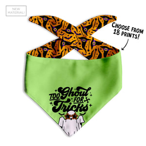 Too Ghoul for Tricks Dog Bandana - Clive and Bacon