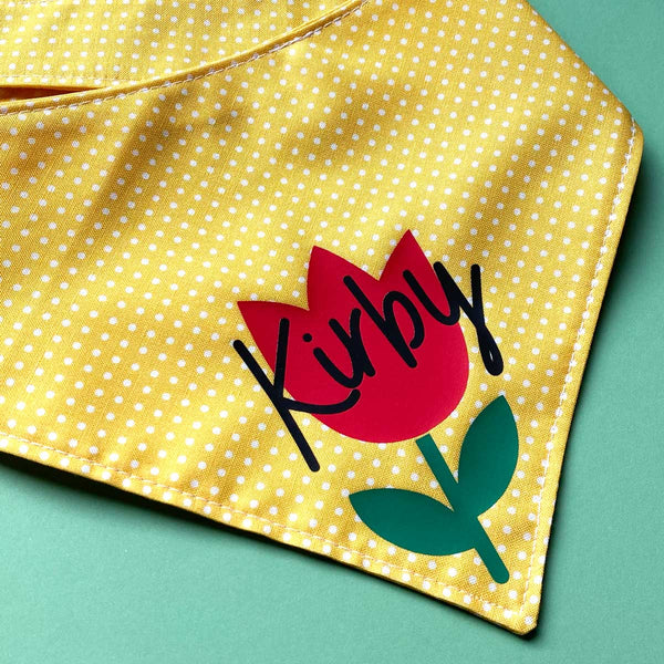 Tulip Personalized Bandana - Clive and Bacon