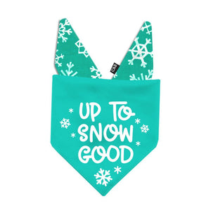 Up to Snow Good Dog Bandana - Clive and Bacon