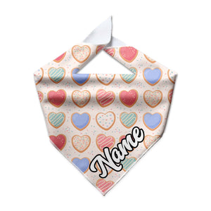 Valentine Cookie Cooling Dog Bandana - Clive and Bacon