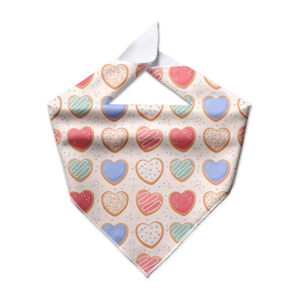 Valentine Cookie Cooling Dog Bandana - Clive and Bacon