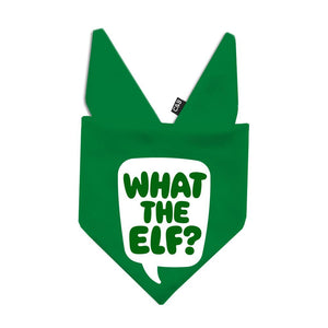 What the Elf? Dog Bandana - Clive and Bacon