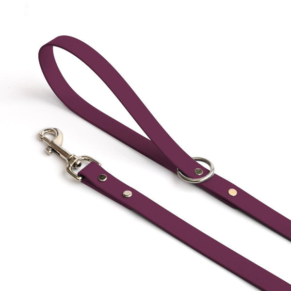 Wine Waterproof Dog Leash - Clive and Bacon