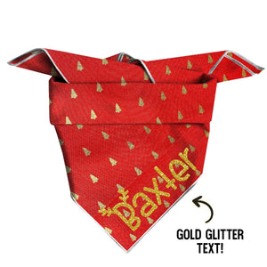 Winter Wonderland Dog Bandana Square - Clive and Bacon