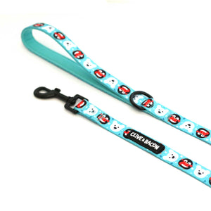 Winter Wonderland Padded Dog Leash - Clive and Bacon