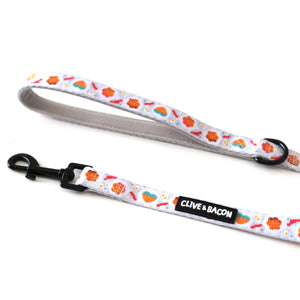 Woofles Padded Dog Leash - Clive and Bacon