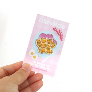 Woofles Soft Enamel Pin - Clive and Bacon