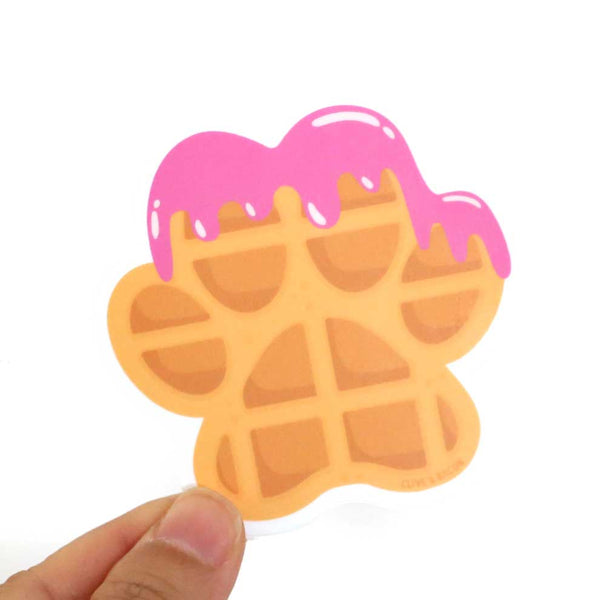 Woofles Waffle Sticker - Clive and Bacon