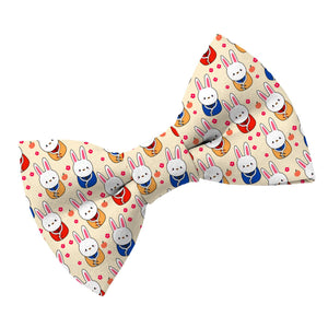 Year of the Rabbit Bow Tie - Clive and Bacon