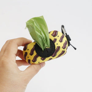 Yellow Bacon Poop Bag Holder - Wholesale - Clive and Bacon