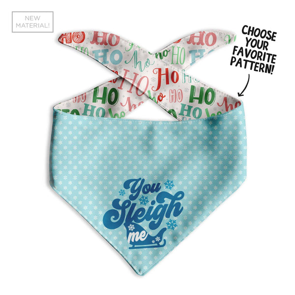 You Sleigh Me Dog Bandana - Clive and Bacon